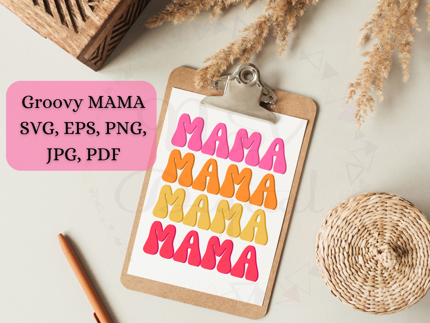 mama retro T-shirt png