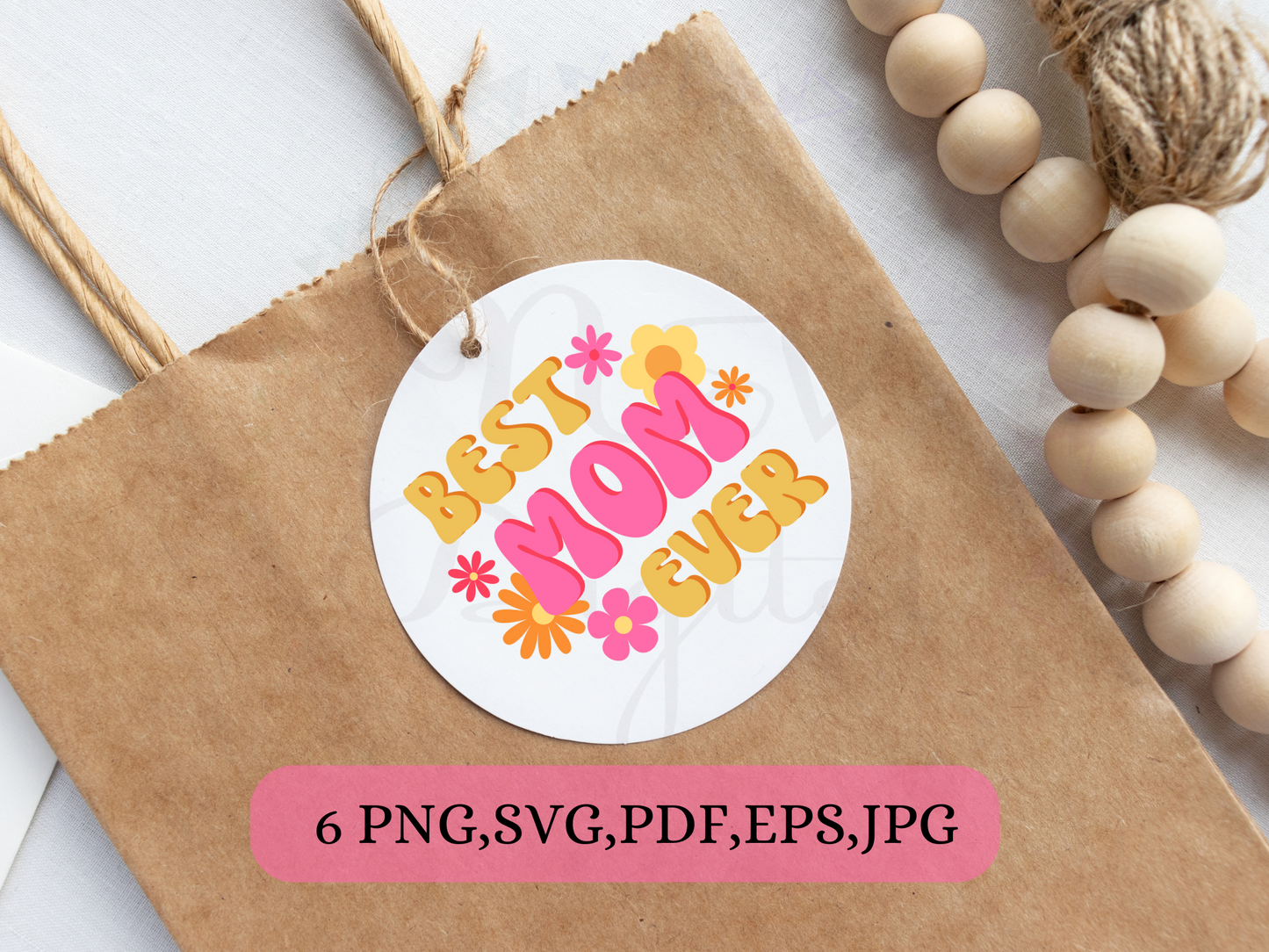 mothers day gift tag best mom ever