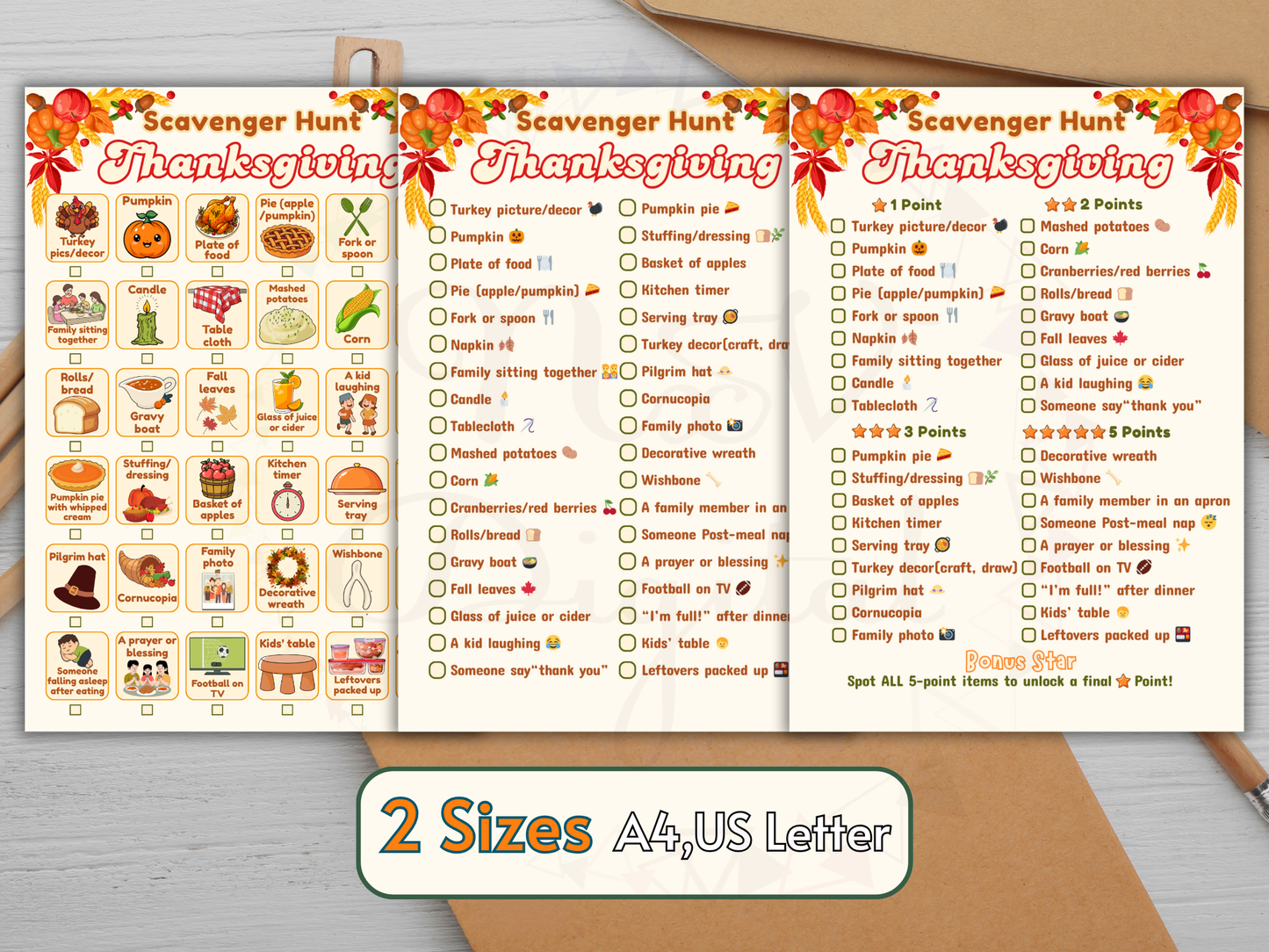 Thanksgiving Scavenger Hunt Printable – Fun Kids & Family Holiday Game