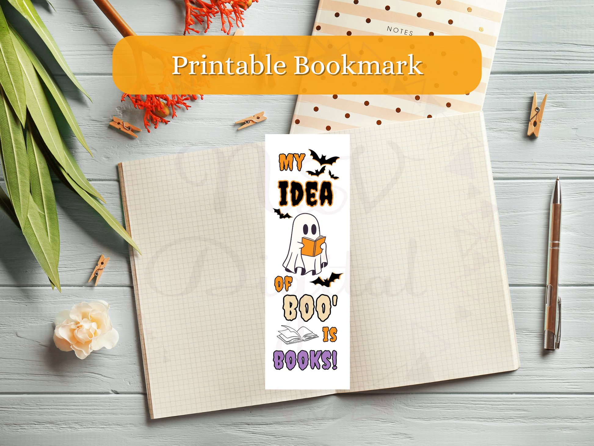 My Idea of Boo' is Books Downloadable Bookmarks