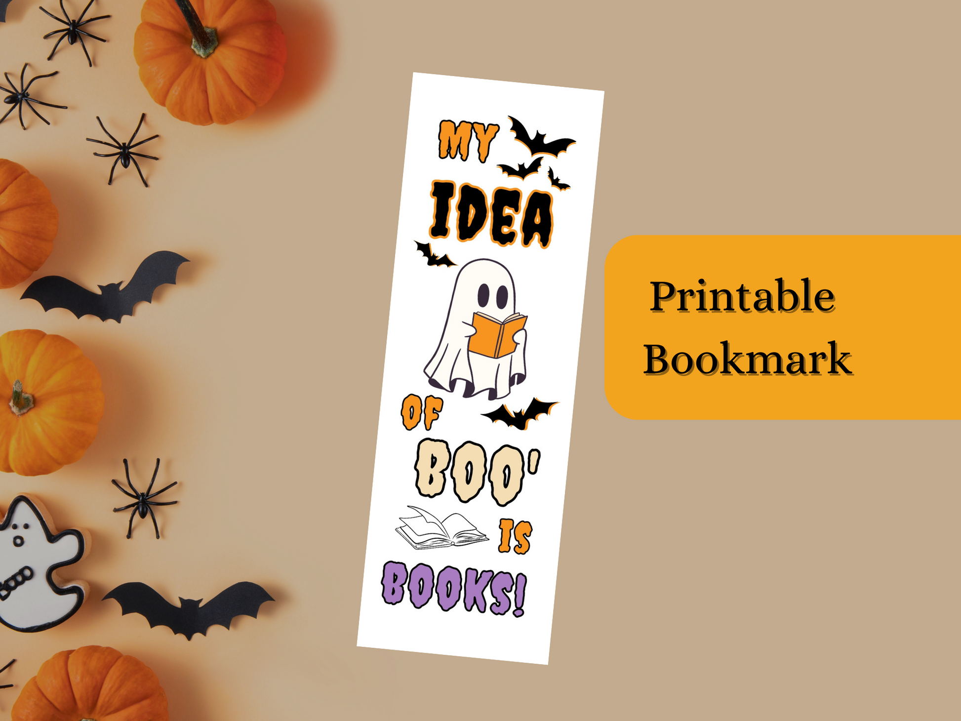 My Idea of Boo' is Books Downloadable Bookmarks