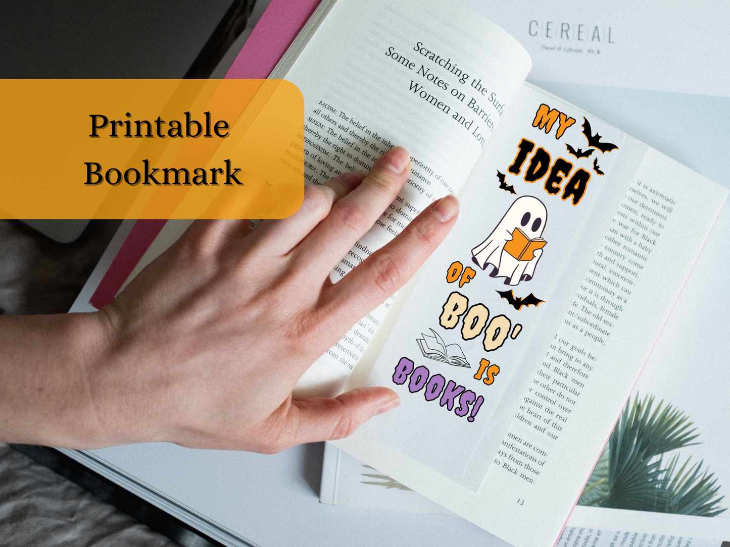 My Idea of Boo' is Books Downloadable Bookmarks