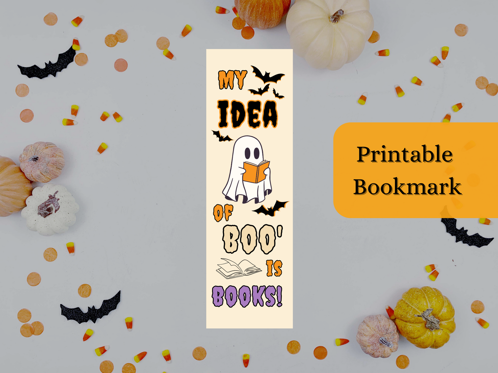 Printable Bookmark Halloween