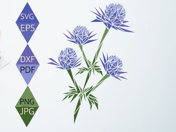 Sea Holly Flower Svg