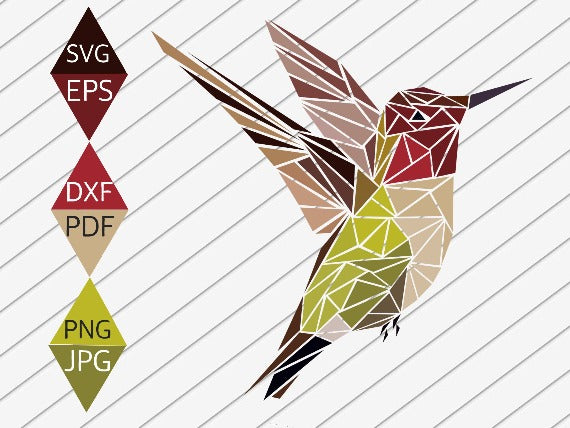 Hummingbird Flying Bird SVG