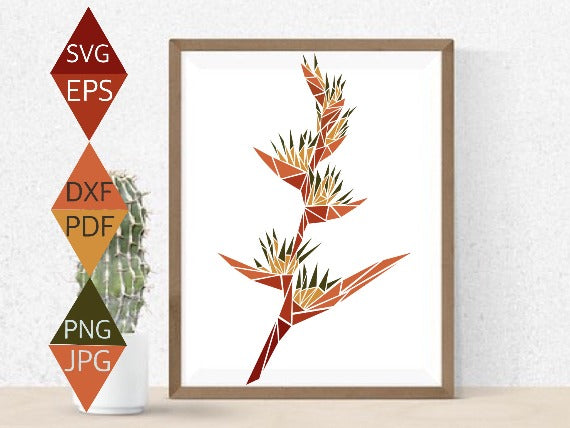 Heliconia Flower Svg