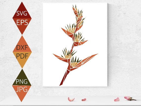 Heliconia Flower Svg