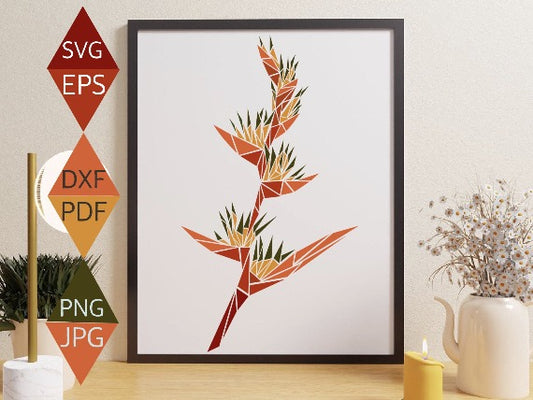 Heliconia Flower Svg