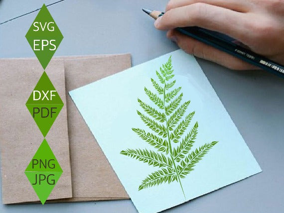 Fern Leaf Svg