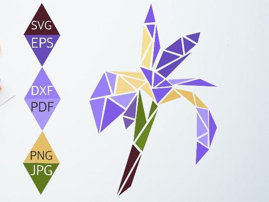 Japanese Iris Flower Svg