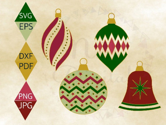 Christmas Ornaments Svg