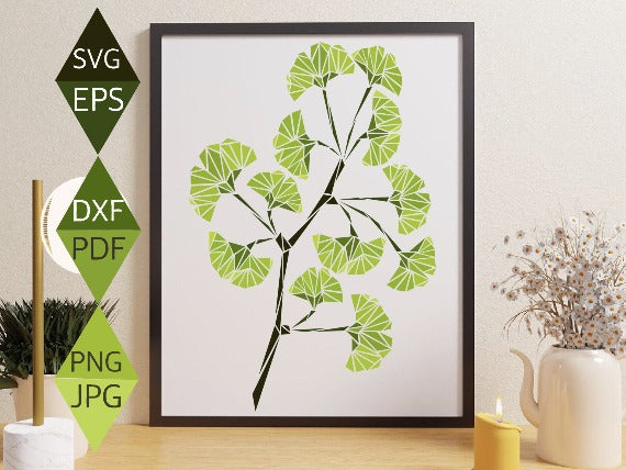 Ginkgo Biloba Leaf Svg