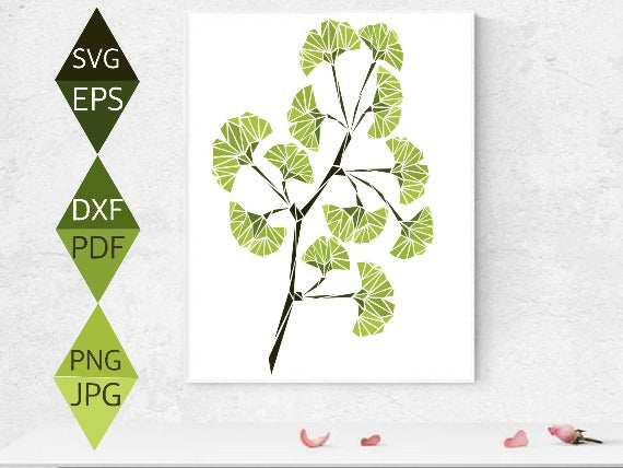 Ginkgo Biloba Leaf Svg