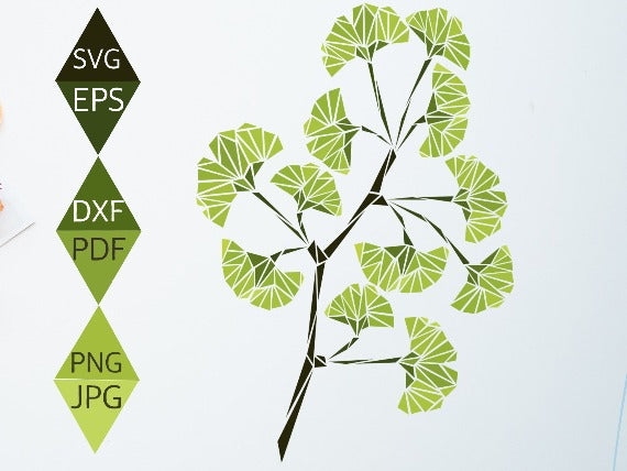 Ginkgo Biloba Leaf Svg