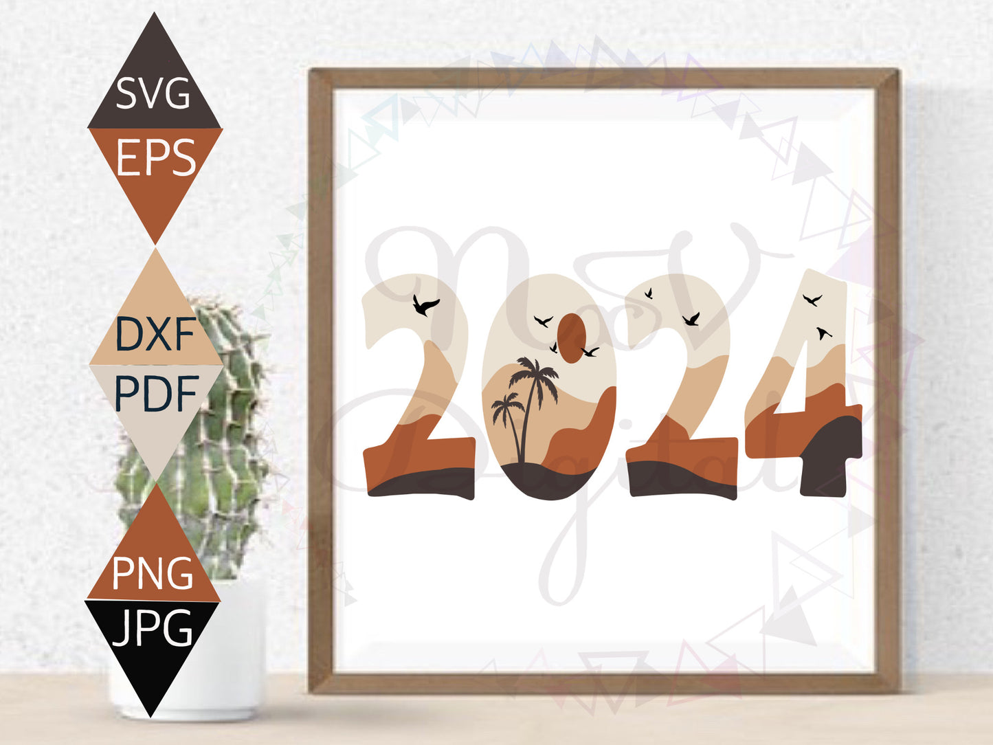 Bohemian New Year 2024 Svg