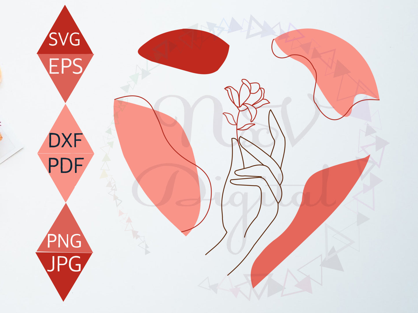 Bohemian Valentines Day Svg