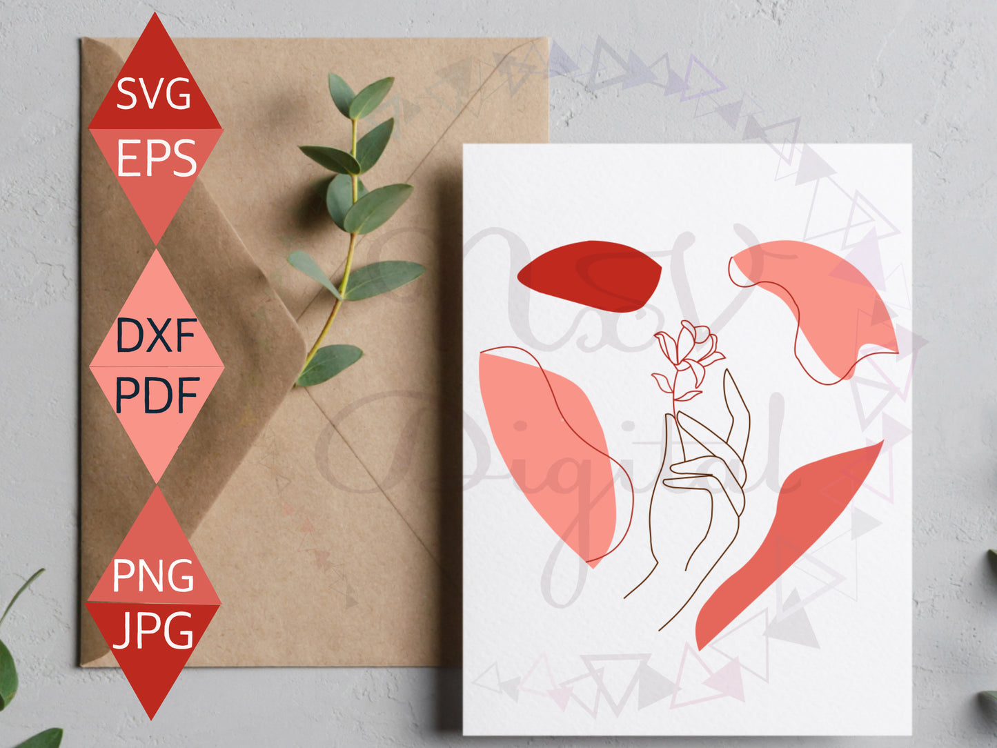 Bohemian Valentines Day Svg