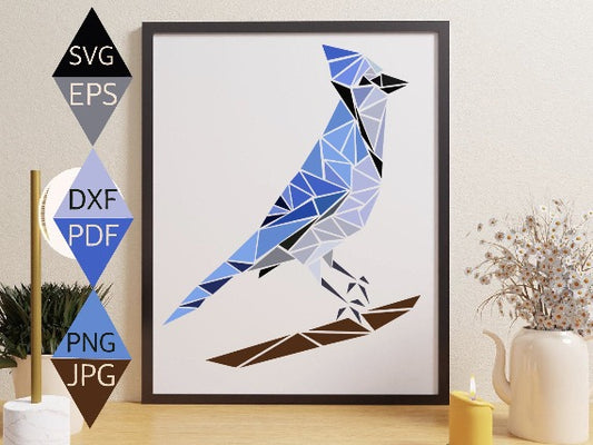 Blue Jay Bird SVG