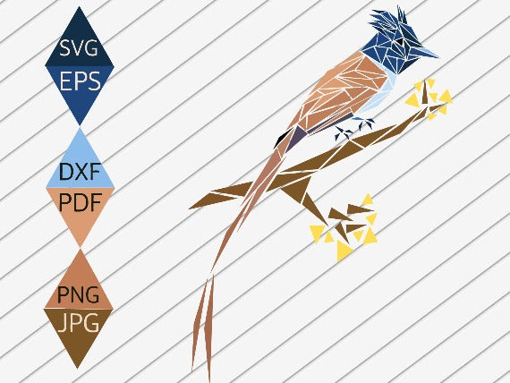 Indian Flycatcher Bird SVG