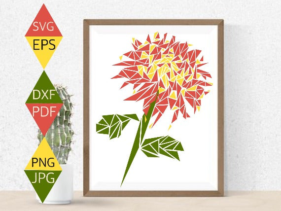 Chrysanthemum Flower Svg