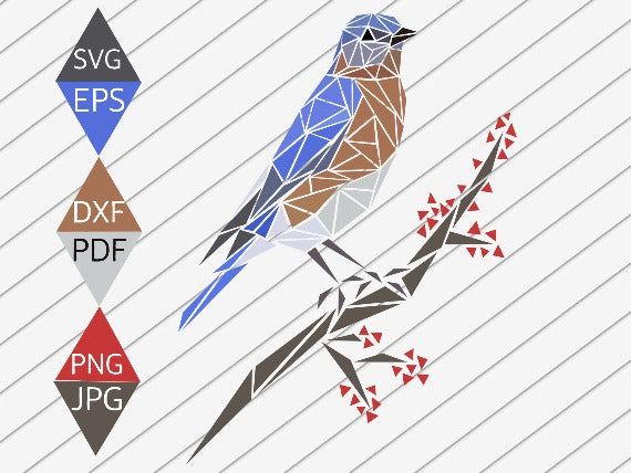 Eastern Bluebird Svg