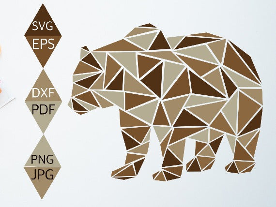 Rustic Brown Bear Svg