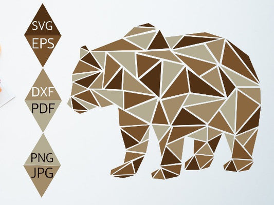 Rustic Brown Bear Svg