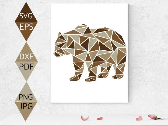 Rustic Brown Bear Svg