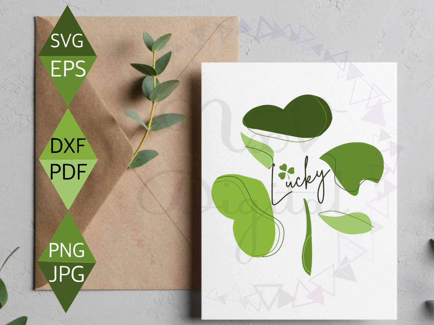 St Patrick's Day shrit women Boho Four Clover Leaf Svg