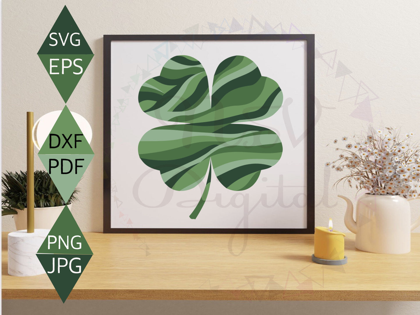 Contemporary St. Patricks Day Lucky Charm Svg