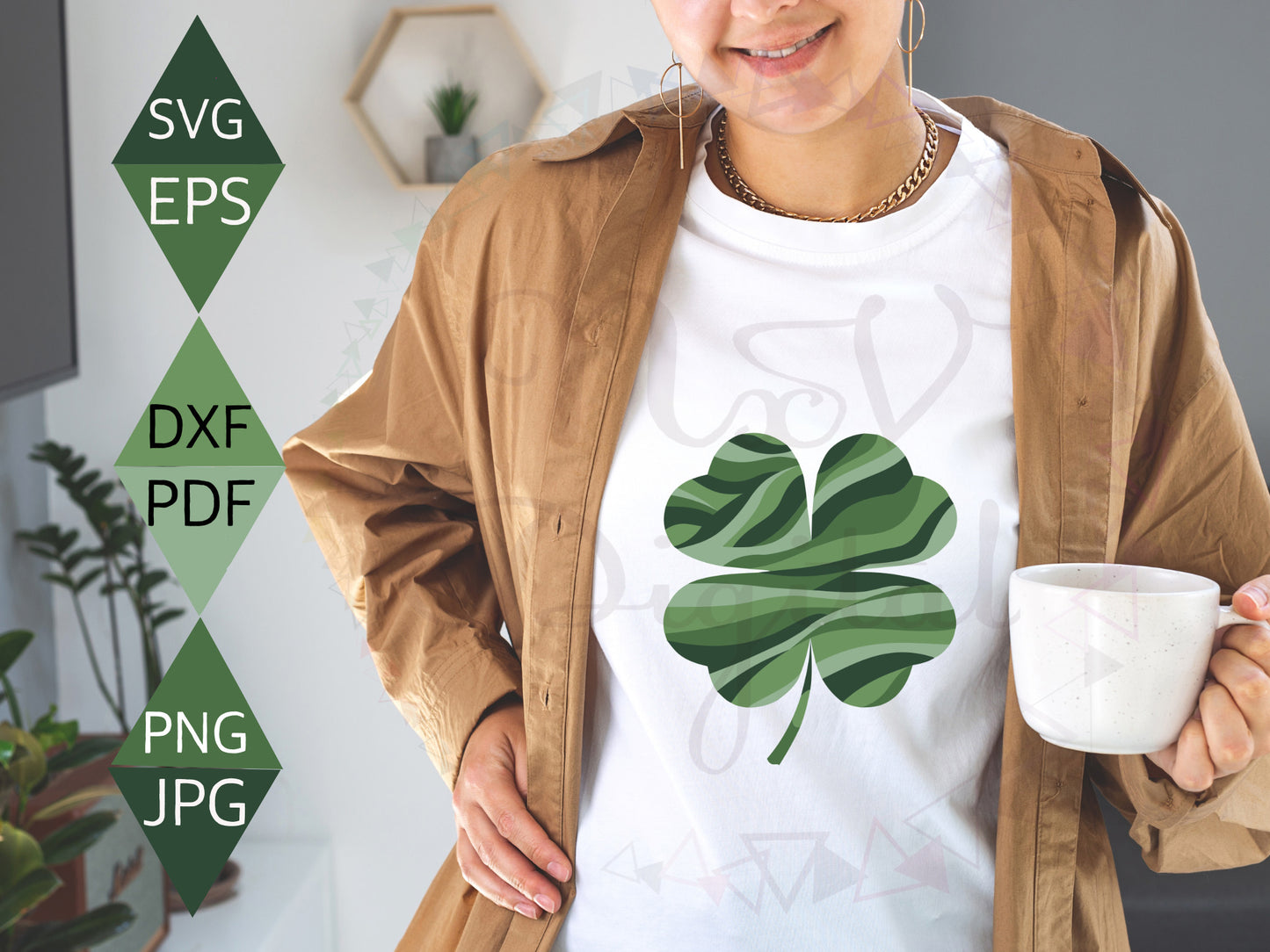 Contemporary St. Patricks Day Lucky Charm Svg