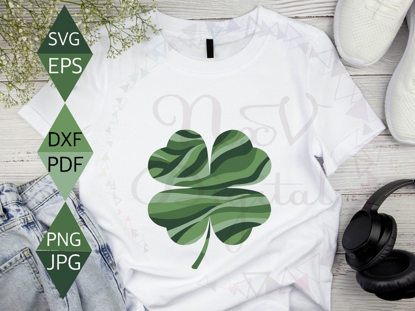 Contemporary St. Patricks Day Lucky Charm Svg