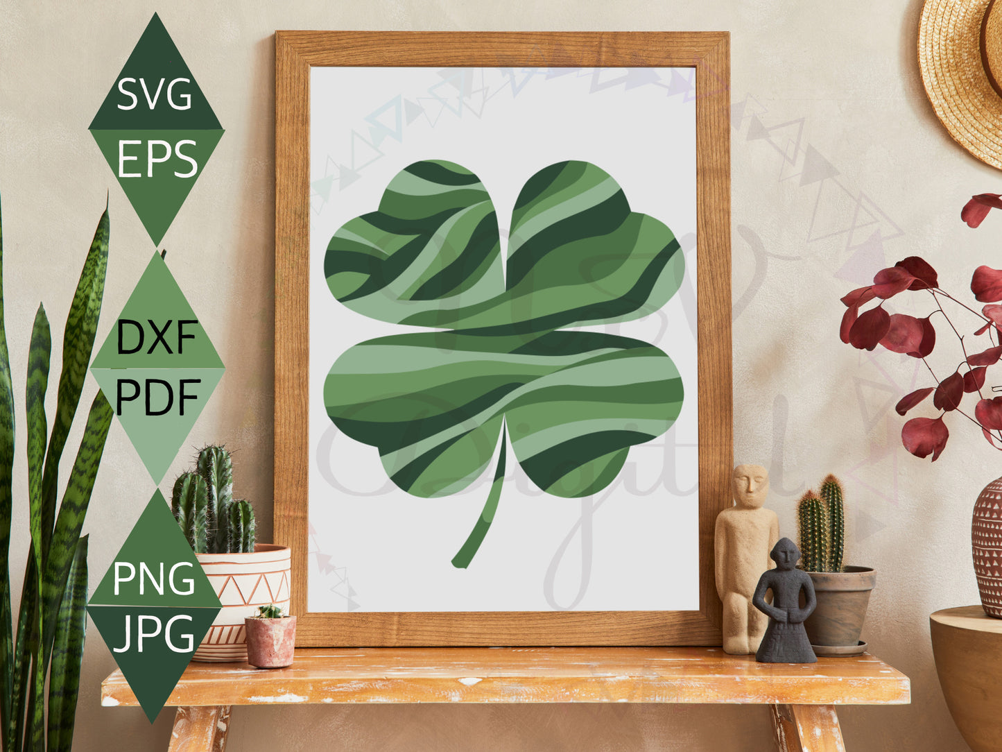 Contemporary St. Patricks Day Lucky Charm Svg