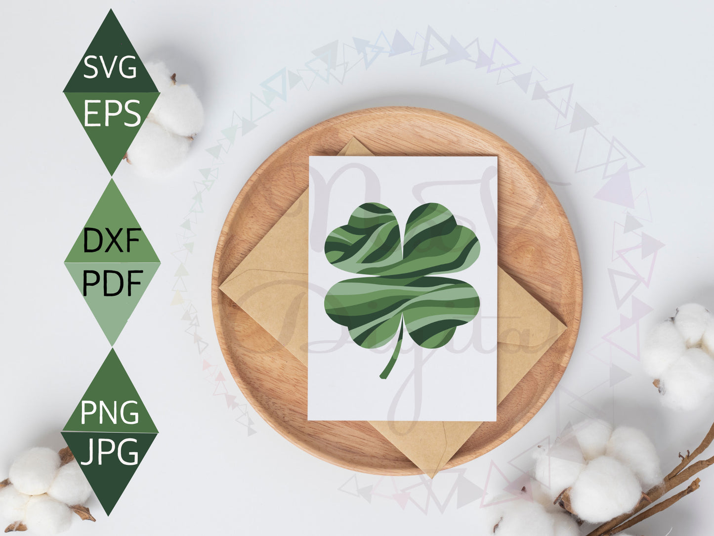 Contemporary St. Patricks Day Lucky Charm Svg