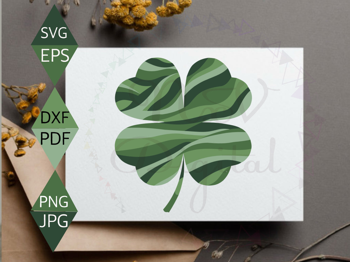 Contemporary St. Patricks Day Lucky Charm Svg