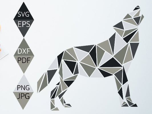 Snow Grey Wolf Svg