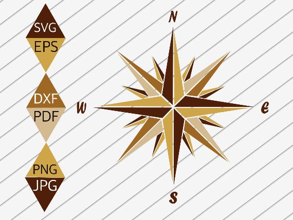 Golden Compass Svg