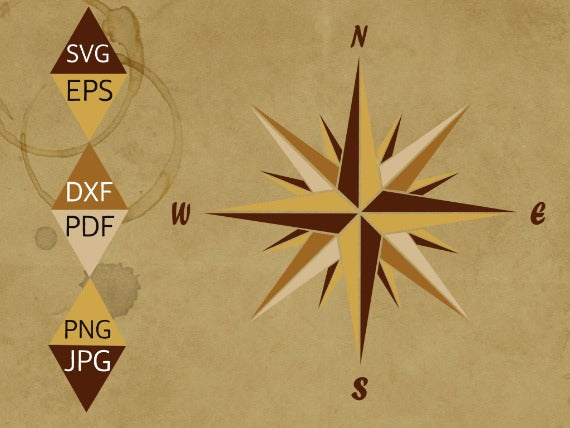 Golden Compass Svg