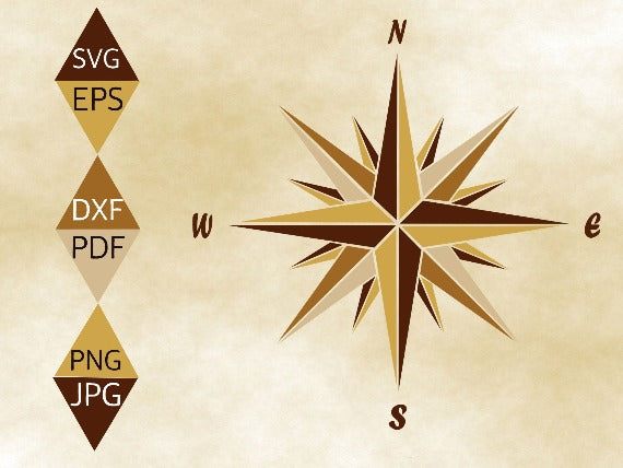 Golden Compass Svg