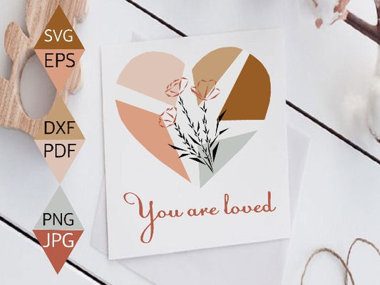 Boho Heart svg