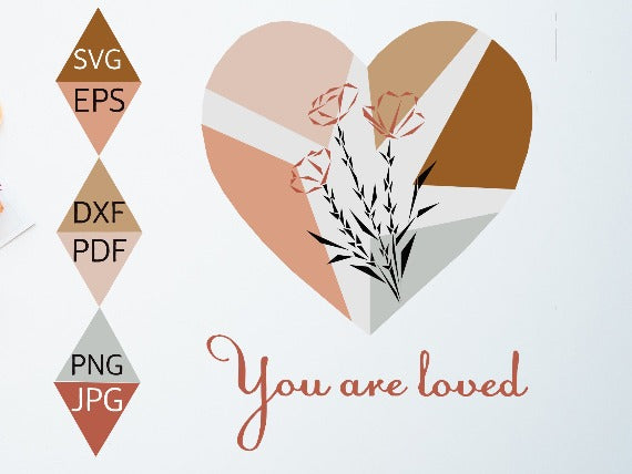 Boho Heart svg