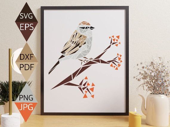 Chipping Sparrow Bird SVG