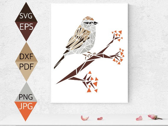 Chipping Sparrow Bird SVG