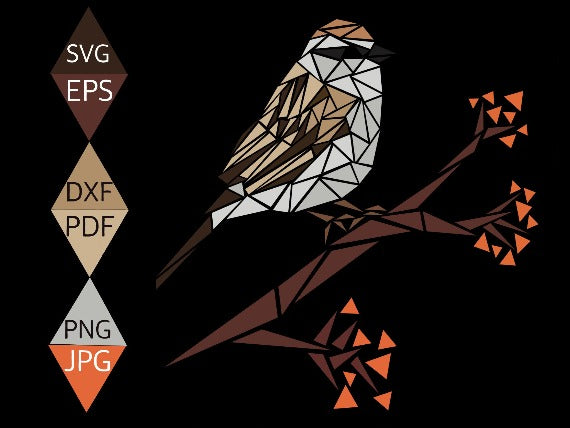 Chipping Sparrow Bird SVG