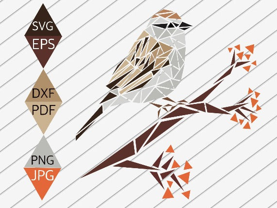 Chipping Sparrow Bird SVG