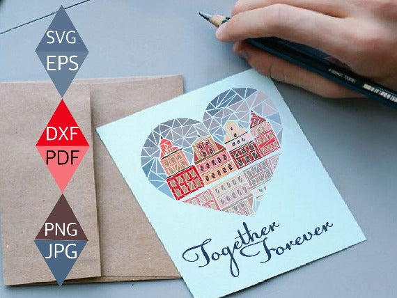 Together Forever Valentines Svg