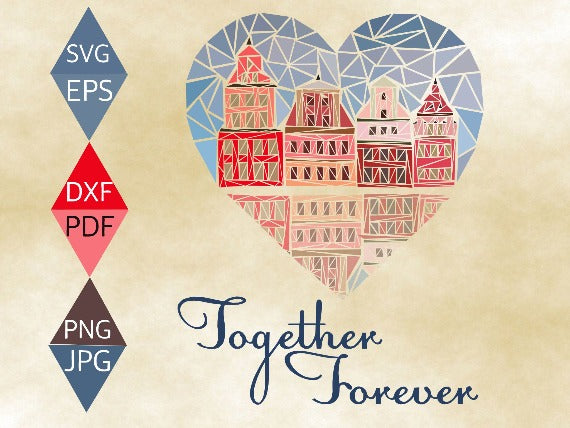 Together Forever Valentines Svg