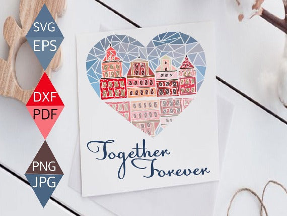 Together Forever Valentines Svg