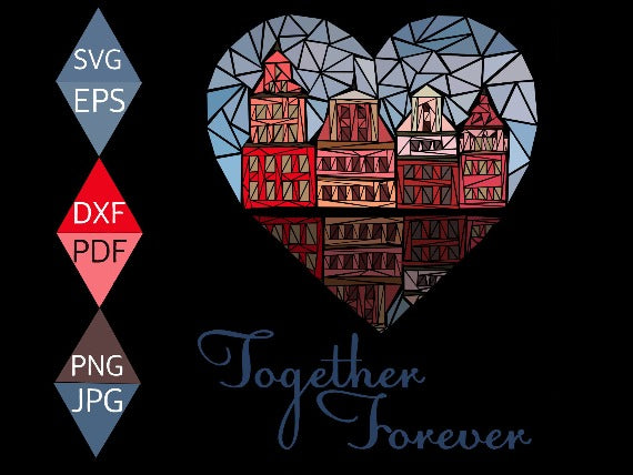 Together Forever Valentines Svg