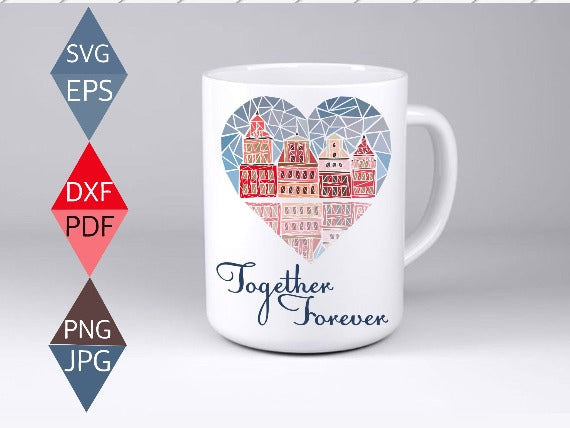 Together Forever Valentines Svg